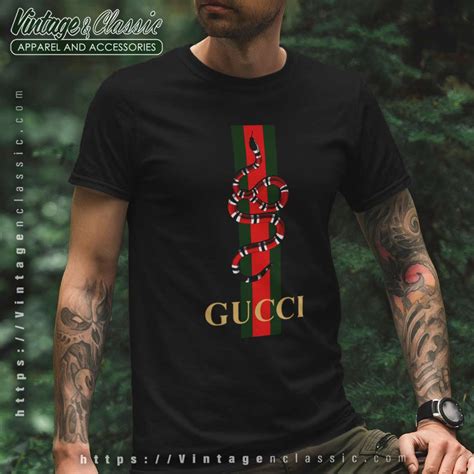 red gucci polo snake|white Gucci shirt with snake.